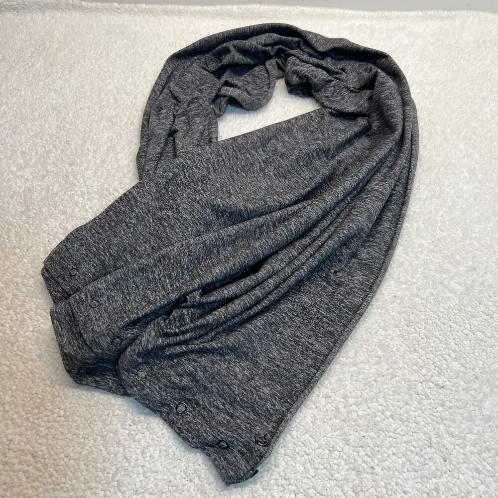 Lululemon Womens Scarf Vinyasa Wrap Multi-Way Stripes Heather Grey, one size